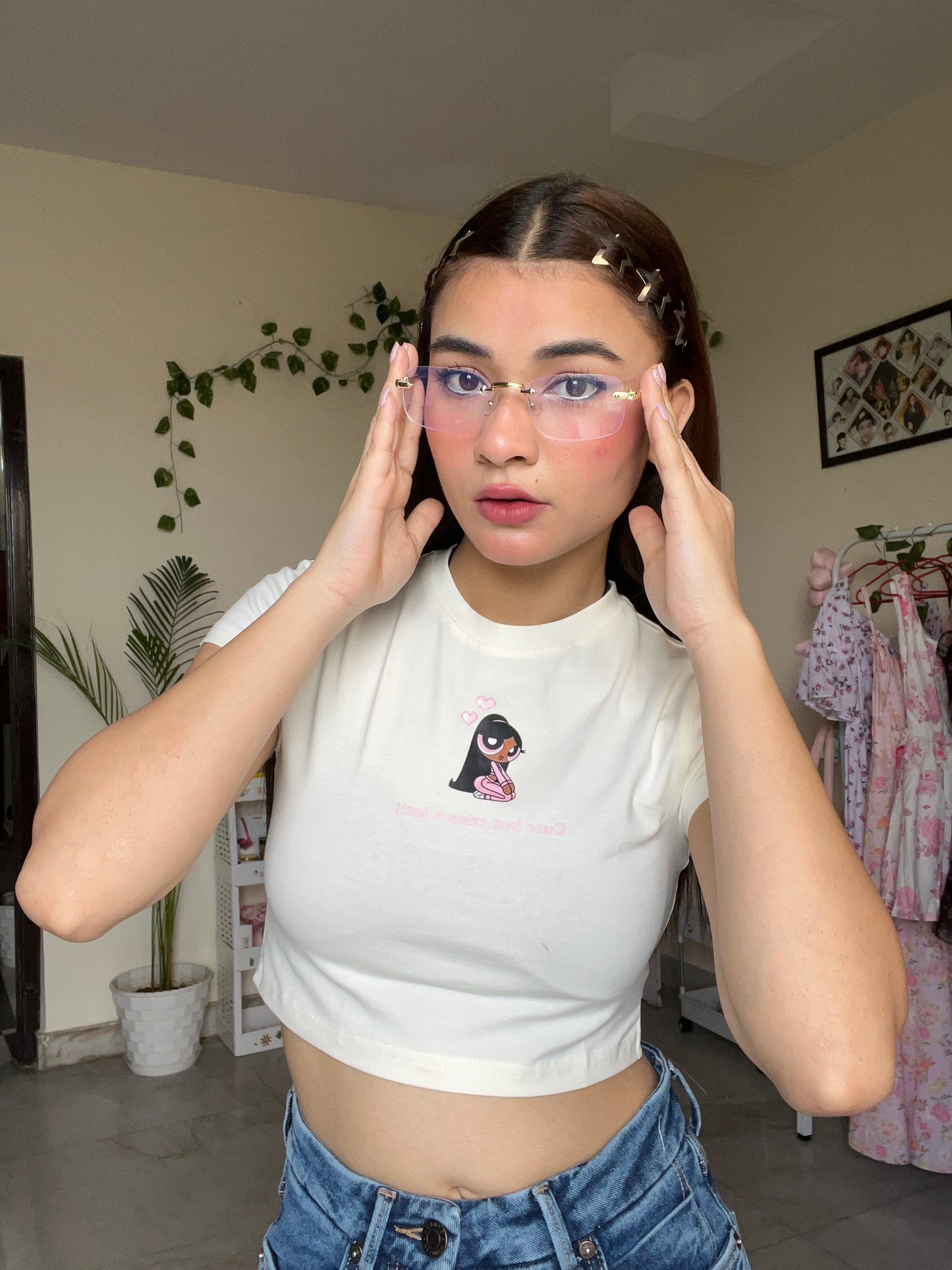 Power puff baby tee
