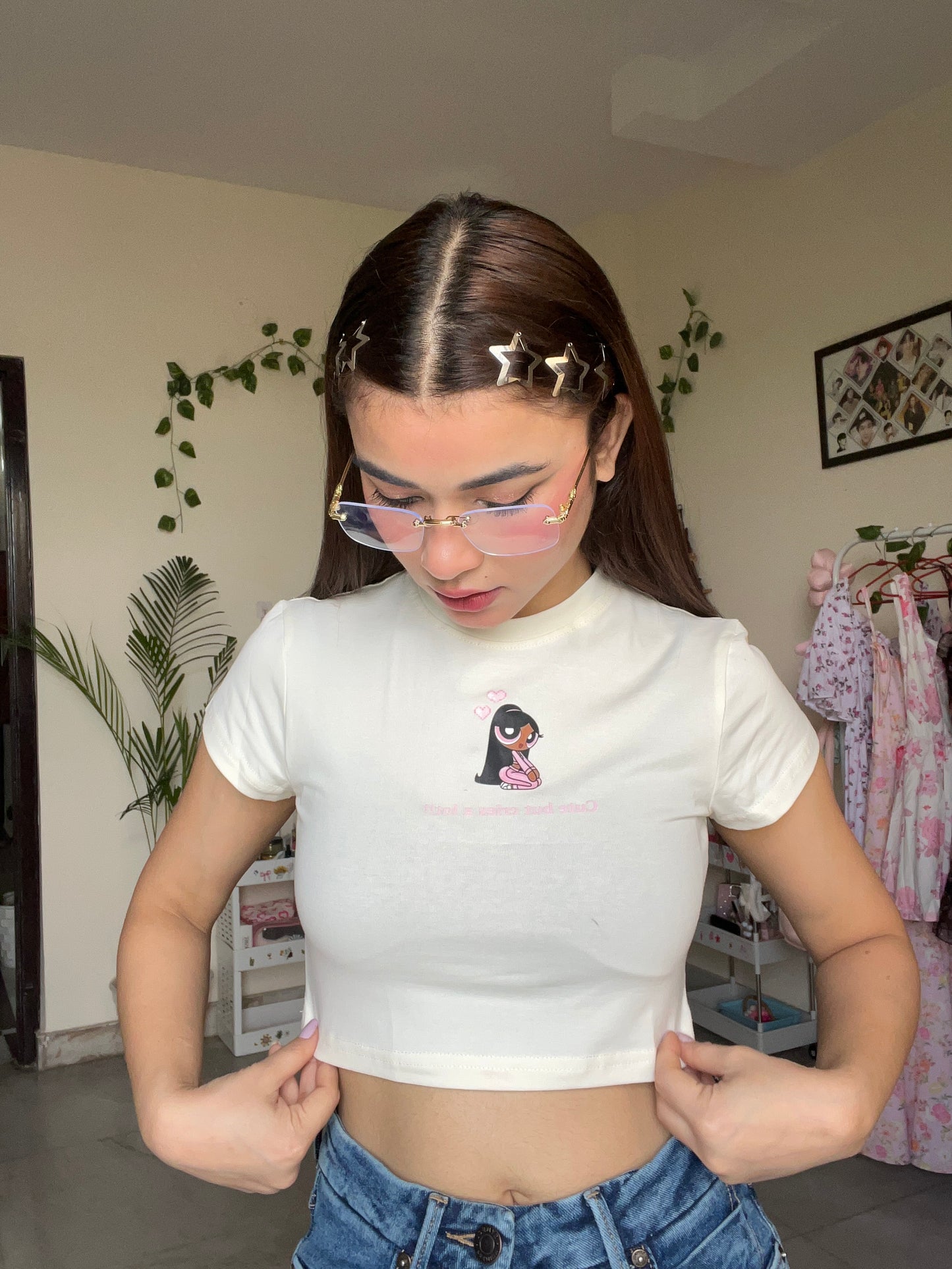 Power puff baby tee
