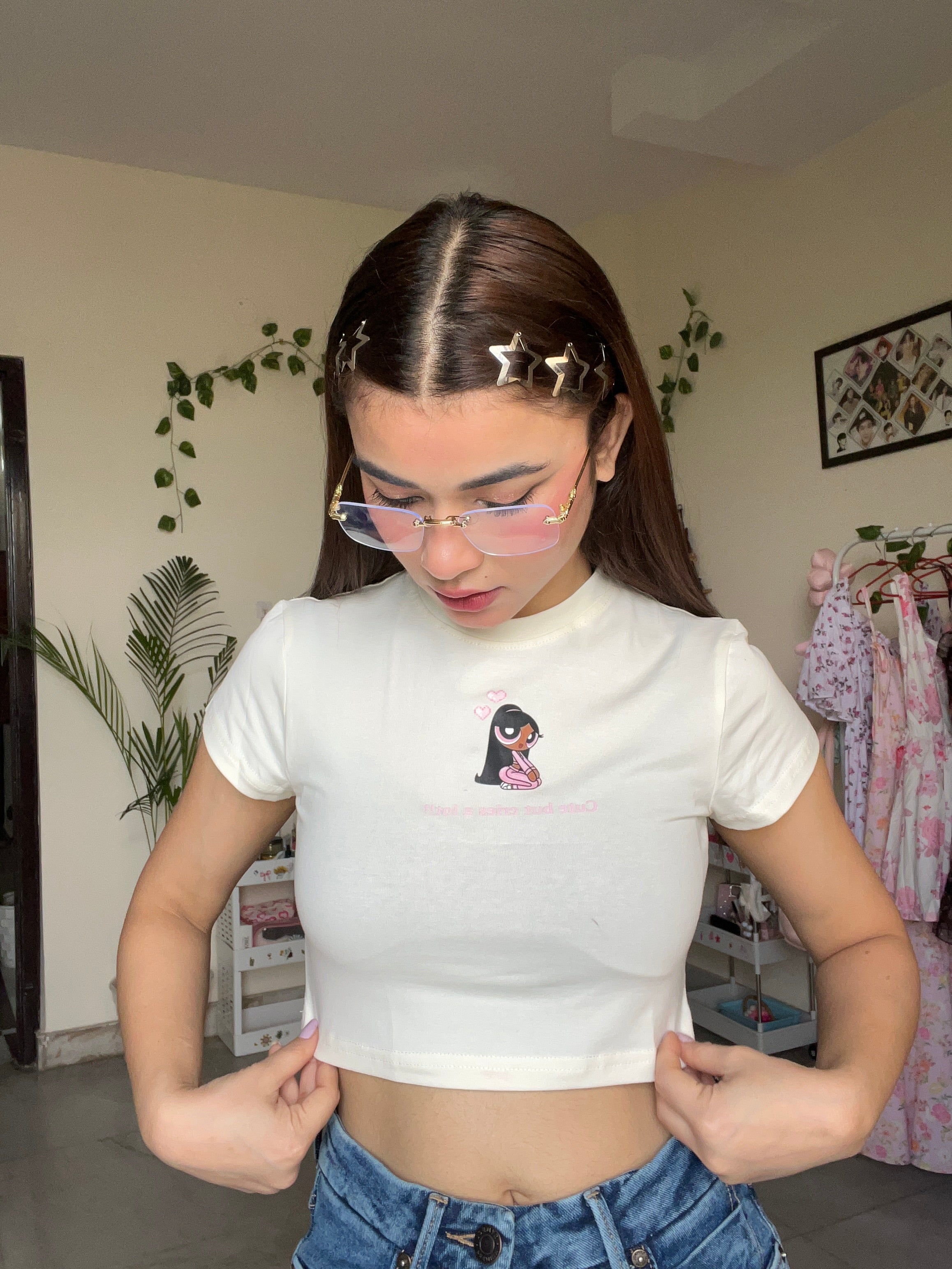 Power puff baby tee