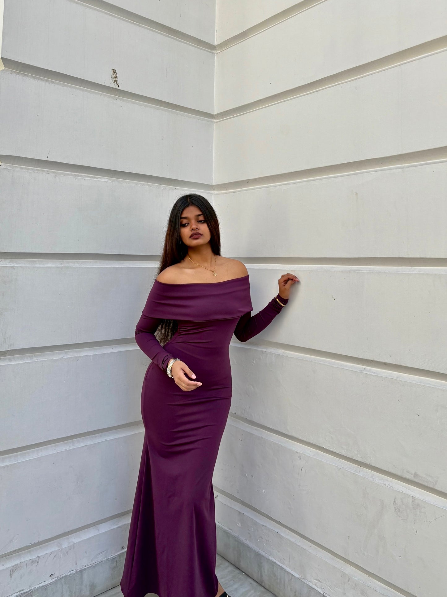 Wine Bodycon Dress