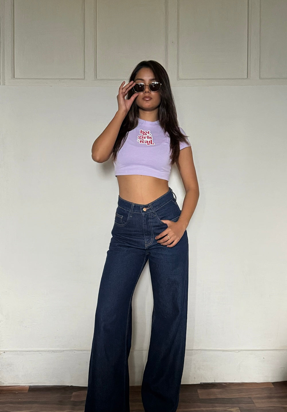 hot girl read baby tee