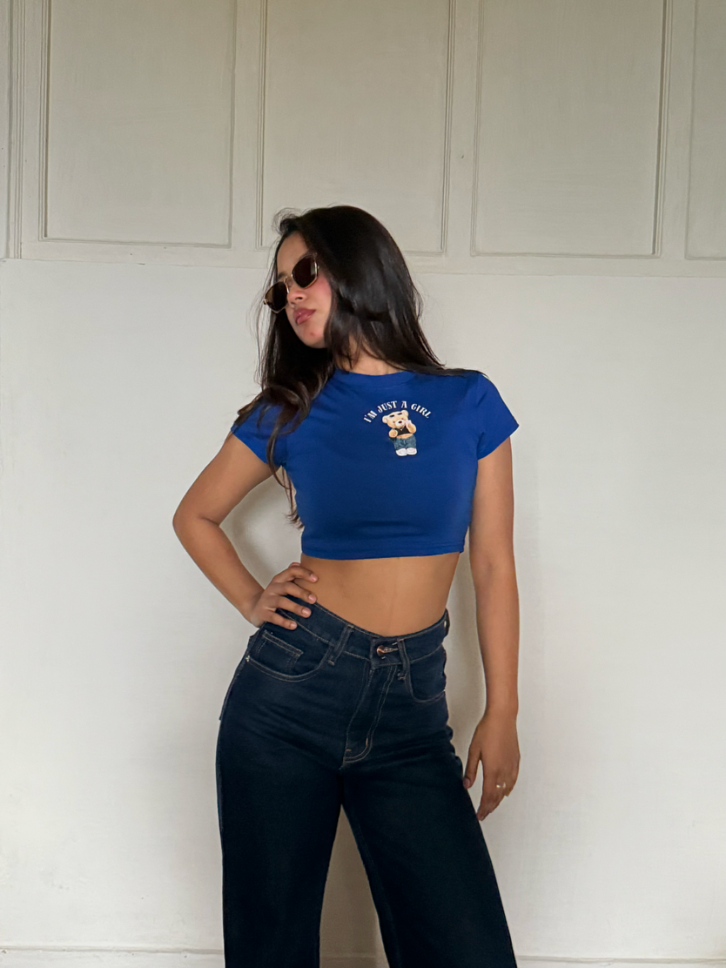 i'm just a girl baby tee