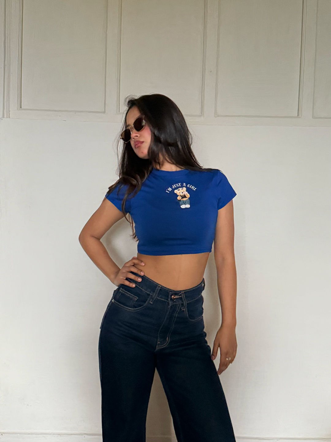 i'm just a girl baby tee