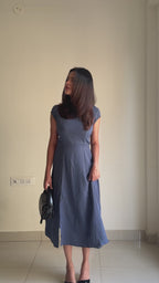 Blue gingham Grace Dress